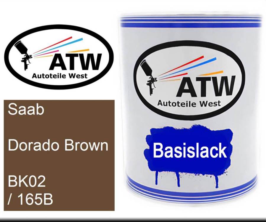 Saab, Dorado Brown, BK02 / 165B: 1L Lackdose, von ATW Autoteile West.
